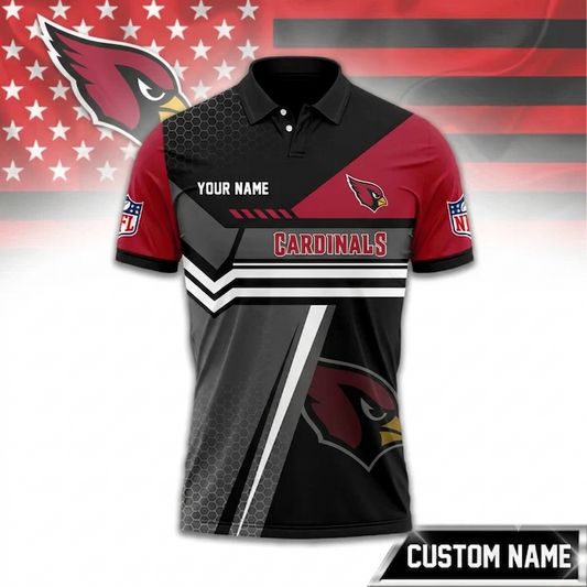 SPECIAL EDITION - NEW CUSTOMIZED NFL20 ARC ARIZONA CARDINALS POLO SHIRT, ZIP POLO SHIRT & T-SHIRTS