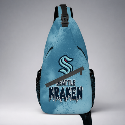 [SUPER SALE] NEW CUSTOMIZED NHL20 STK SEATTLE KRAKEN SLING BAG
