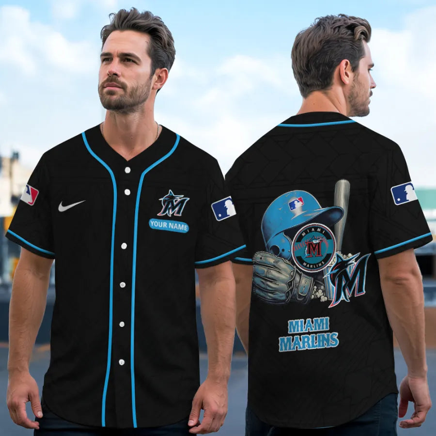 LIMITED EDITION - NEW CUSTOMIZED MLB20 MMS MIAMI MARLINS BASEBALL JERSEY