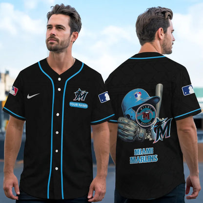 LIMITED EDITION - NEW CUSTOMIZED MLB20 MMS MIAMI MARLINS BASEBALL JERSEY