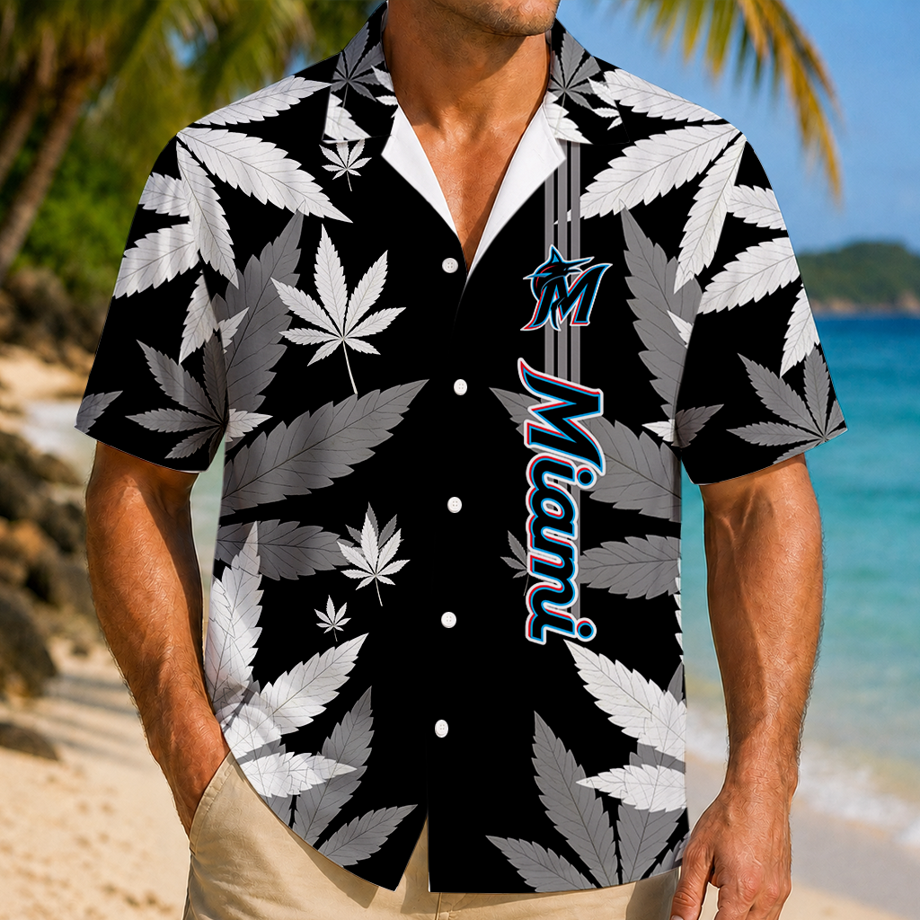 LIMITED EDITION - NEW CUSTOMIZED MLB20 MMS MIAMI MARLINS UNISEX HAWAIIAN SHIRT