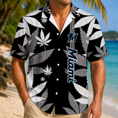 LIMITED EDITION - NEW CUSTOMIZED MLB20 MMS MIAMI MARLINS UNISEX HAWAIIAN SHIRT