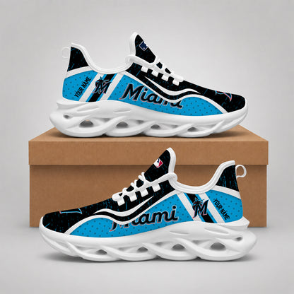 ELITE EDITION - NEW CUSTOMIZED MLB20 MMS MIAMI MARLINS MAX SOUL SHOES