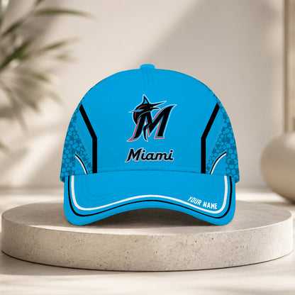 ELITE EDITION - NEW CUSTOMIZED MLB20 MMS MIAMI MARLINS CLASSIC CAP