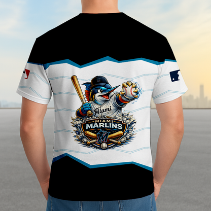 LIMITED EDITION - NEW CUSTOMIZED MLB20 MMS MIAMI MARLINS UNISEX T-SHIRT, SWEASHIRTS, HOODIE & JACKETS