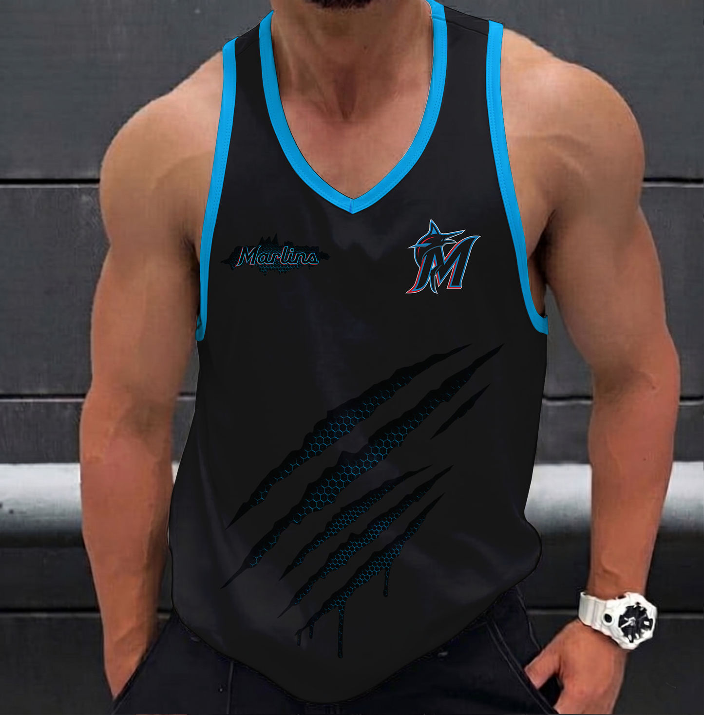 VIRAL EDITION - NEW CUSTOMIZED MLB20 MIAMI MARLINS UNISEX TANK TOP