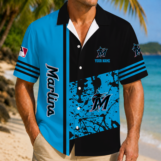 LIMITED EDITION - NEW CUSTOMIZED MLB20 MMS MIAMI MARLINS UNISEX HAWAIIAN SHIRT