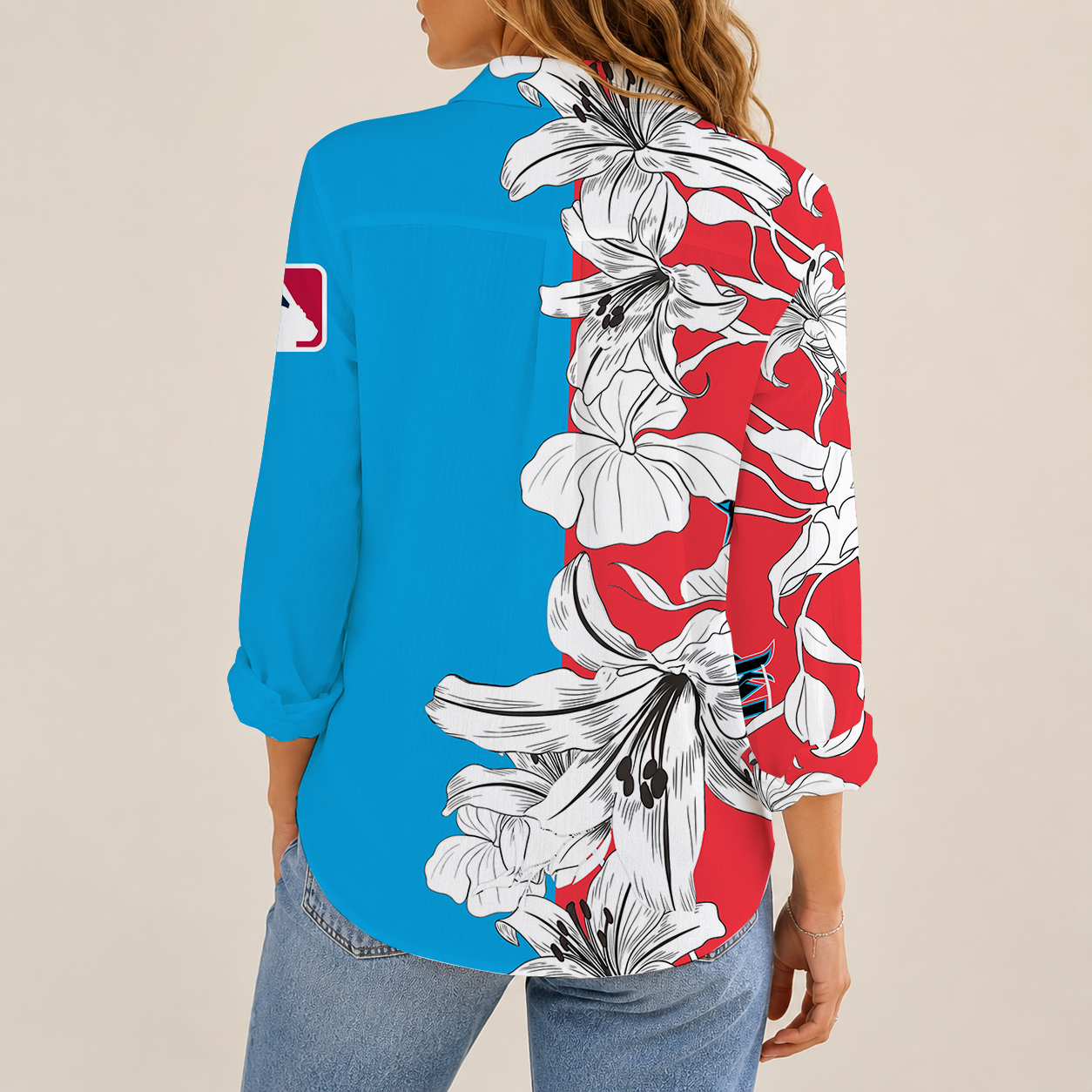 [FLASH SALE] NEW CUSTOMIZED MLB20 MMS MIAMI MARLINS WOMEN CASUAL SHIRT