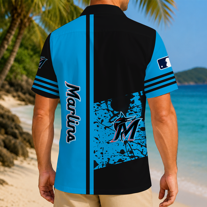 LIMITED EDITION - NEW CUSTOMIZED MLB20 MMS MIAMI MARLINS UNISEX HAWAIIAN SHIRT