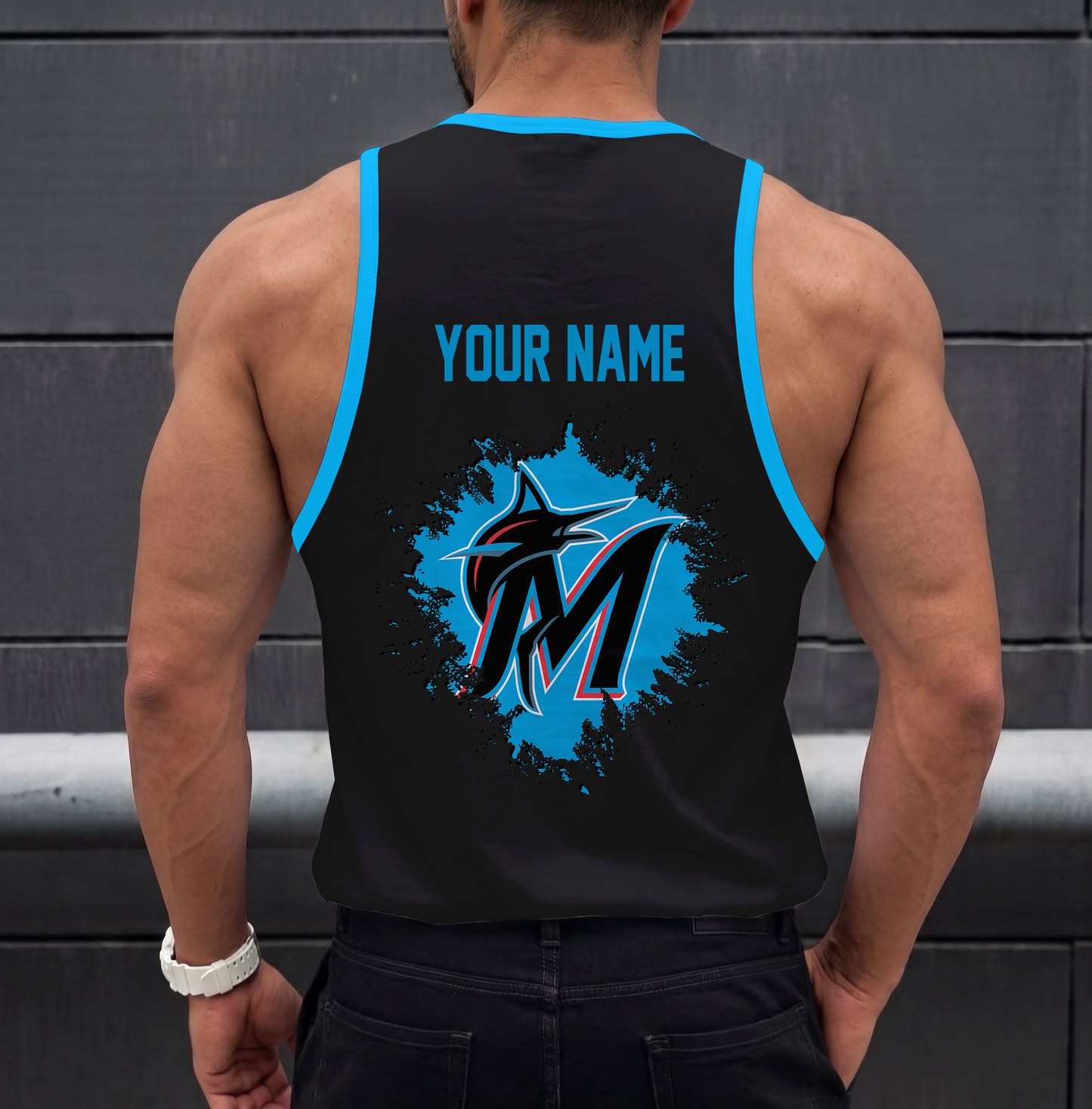 VIRAL EDITION - NEW CUSTOMIZED MLB20 MIAMI MARLINS UNISEX TANK TOP