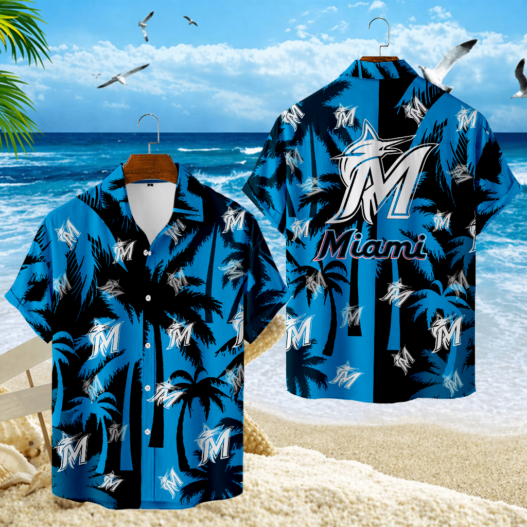 LIMITED EDITION - NEW CUSTOMIZED MLB20 MMS MIAMI MARLINS UNISEX HAWAIIAN SHIRT