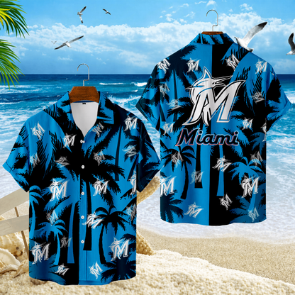 LIMITED EDITION - NEW CUSTOMIZED MLB20 MMS MIAMI MARLINS UNISEX HAWAIIAN SHIRT