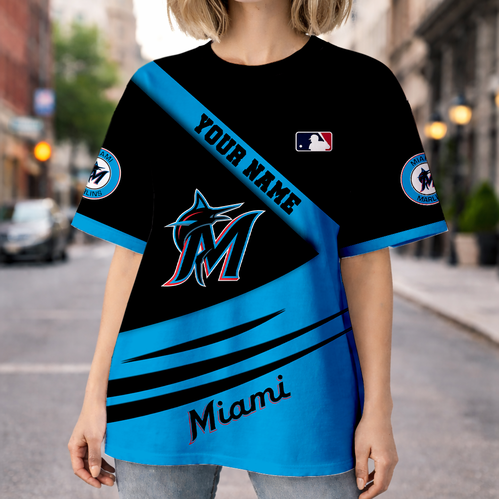 LIMITED EDITION - NEW CUSTOMIZED MLB20 MMS MIAMI MARLINS UNISEX T-SHIRT, POLO, HOODIE & JACKETS
