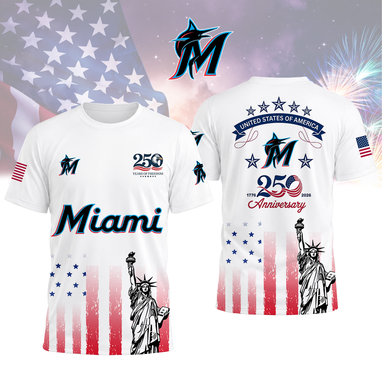 LIMITED EDITION - NEW CUSTOMIZED MLB20 MMS MIAMI MARLINS T-SHIRT, POLO SHIRT, ZIP POLO SHIRT, SWEATSHIRT, HOODIE & ZIP HOODIE