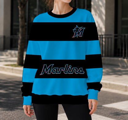 LIMITED EDITION - NEW CUSTOMIZED MLB20 MMS MIAMI MARLINS UNISEX SWEATSHIRT