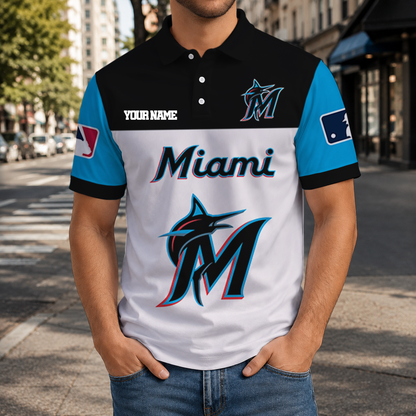 LIMITED EDITION - NEW CUSTOMIZED MLB20 MMS MIAMI MARLINS T-SHIRT, POLO SHIRT, ZIP POLO SHIRT, SWEATSHIRT, HOODIE & ZIP HOODIE