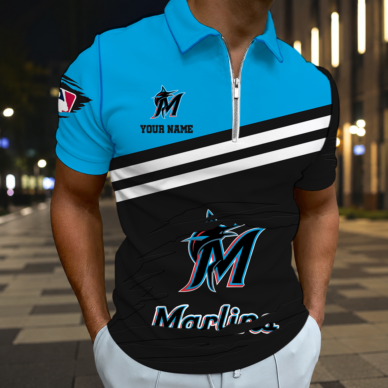 EXCLUSIVE EDITION - NEW CUSTOMIZED MLB20 MMS MIAMI MARLINS T-SHIRT, POLO SHIRT, ZIP POLO SHIRT, SWEATSHIRT, HOODIE & ZIP HOODIE