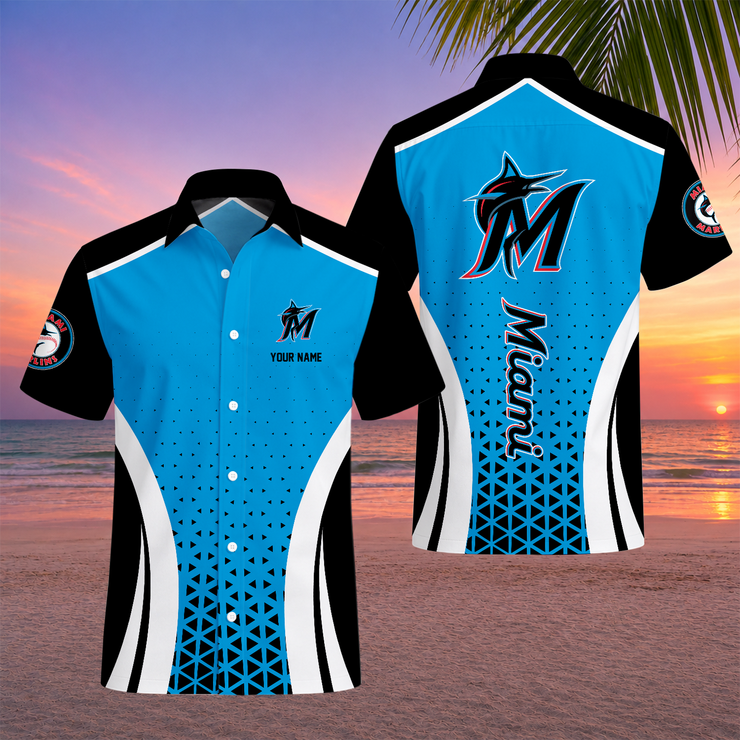 LIMITED EDITION - NEW CUSTOMIZED MLB20 MMS MIAMI MARLINS UNISEX HAWAIIAN SHIRT