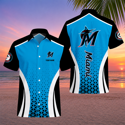 LIMITED EDITION - NEW CUSTOMIZED MLB20 MMS MIAMI MARLINS UNISEX HAWAIIAN SHIRT
