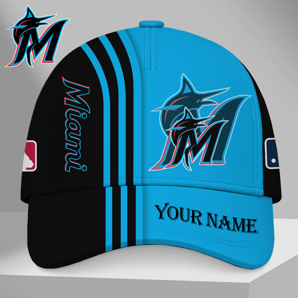 LIMITED EDITION - NEW CUSTOMIZED MLB20 MMS MIAMI MARLINS CLASSIC CAP