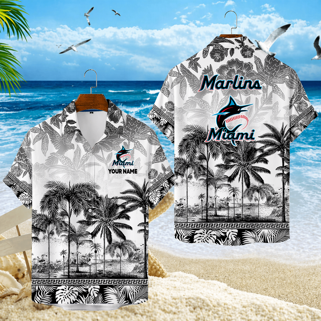 LIMITED EDITION - NEW CUSTOMIZED MLB20 MMS MIAMI MARLINS UNISEX HAWAIIAN SHIRT