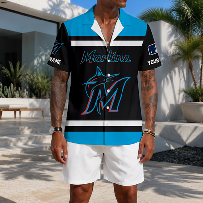 LIMITED EDITION - NEW CUSTOMIZED MLB20 MMS MIAMI MARLINS UNISEX HAWAIIAN SHIRT