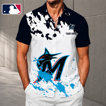 LIMITED EDITION - NEW CUSTOMIZED MLB20 MMS MIAMI MARLINS UNISEX HAWAIIAN SHIRT