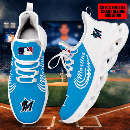 [FLASH SALE] NEW CUSTOMIZED MLB20 MMS MIAMI MARLINS MAX SOUL SHOES