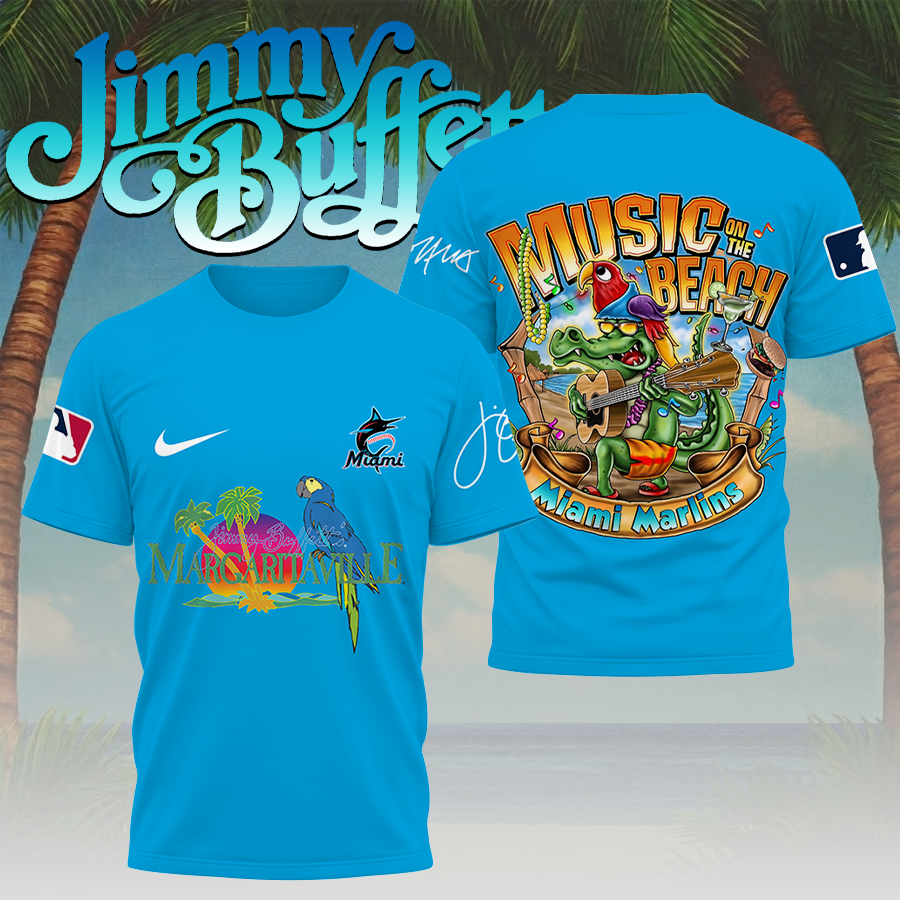 LIMITED EDITION - NEW CUSTOMIZED MLB20 MMS MIAMI MARLINS x JIMMY BUFFETT T-SHIRT, HOODIE, ZIP HOODIE