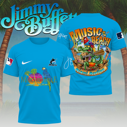 LIMITED EDITION - NEW CUSTOMIZED MLB20 MMS MIAMI MARLINS x JIMMY BUFFETT T-SHIRT, HOODIE, ZIP HOODIE