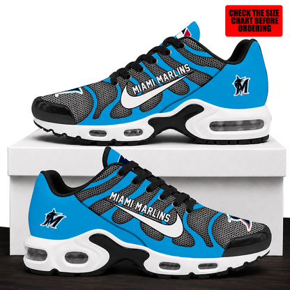 [FLASH SALE] NEW CUSTOMIZED MLB20 MMS MIAMI MARLINS AIR MAX PLUS SNEAKERS