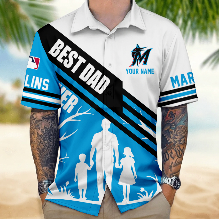 LIMITED EDITION - NEW CUSTOMIZED MLB20 MMS MIAMI MARLINS UNISEX HAWAIIAN SHIRT