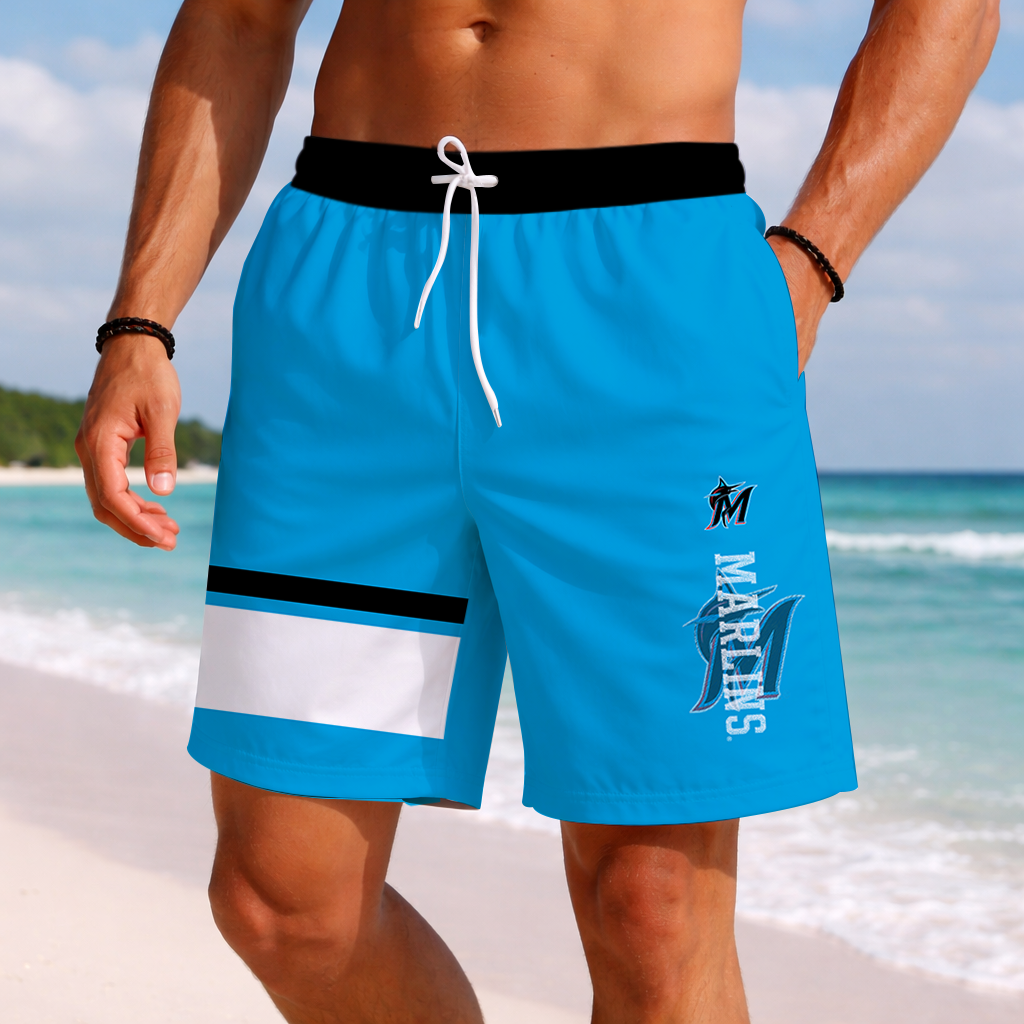 LIMITED EDITION - NEW PREMIUM MLB20 MMS MIAMI MARLINS BASEBALL SHORT PANTS