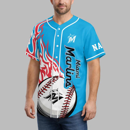 [FLASH SALE] NEW CUSTOMIZED MLB20 MMS MIAMI MARLINS BASEBALL JERSEY