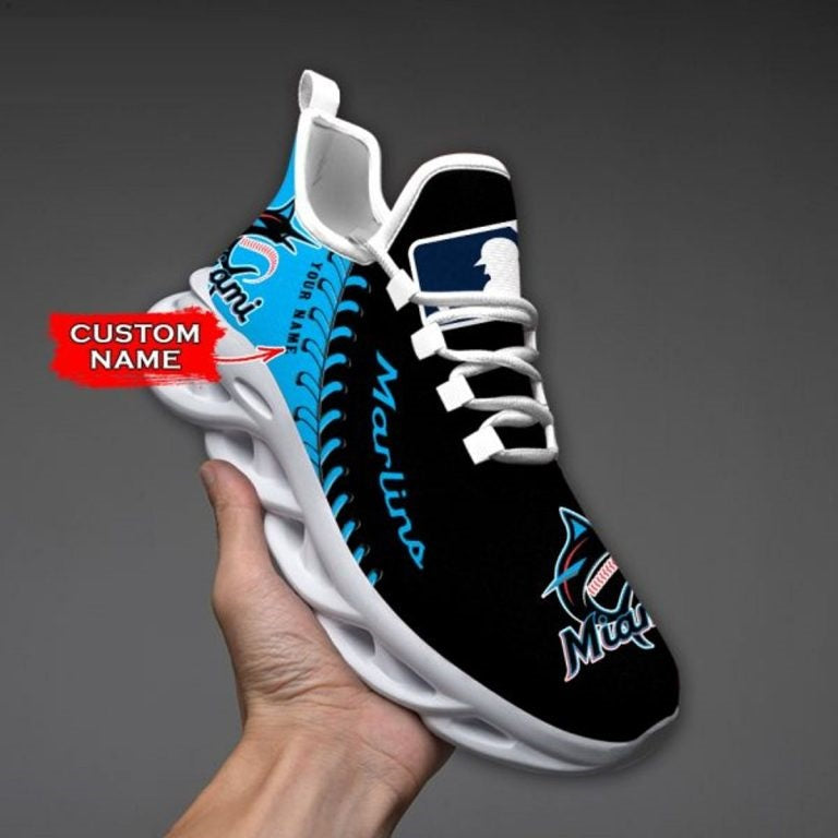 [FLASH SALE] NEW CUSTOMIZED MLB20 MMS MIAMI MARLINS MAX SOUL SHOES