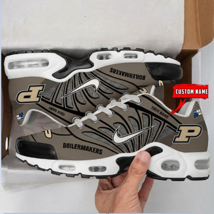 LIMITED EDITION - NEW CUSTOMIZED MAM NCAA20 PUB PU BOILERMAKERS UNISEX AIR MAX PLUS SNEAKERS
