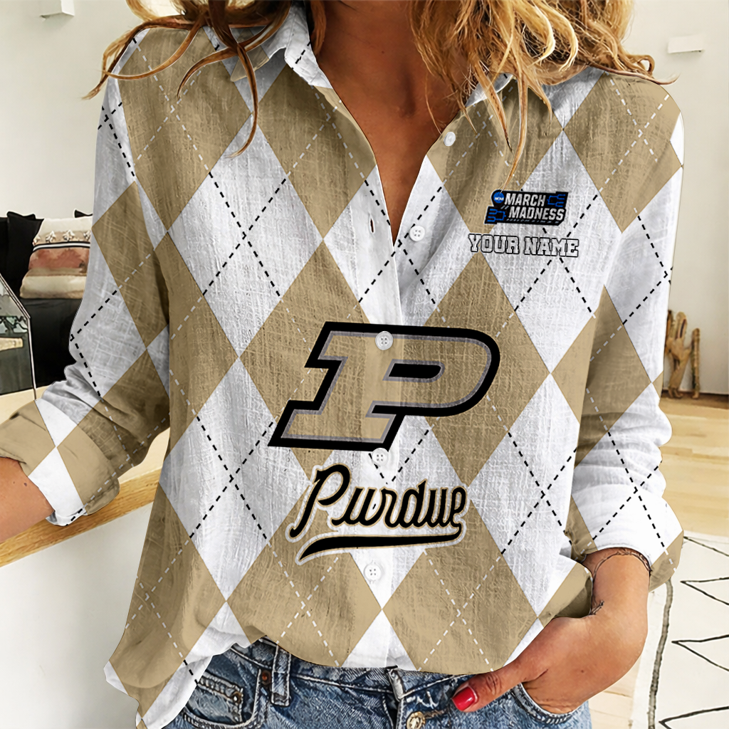 LIMITED DROP - NEW CUSTOMIZED | NCAA MAM20 PUB PU BOILERMAKERS WOMEN CASUAL SHIRT FOR FAN