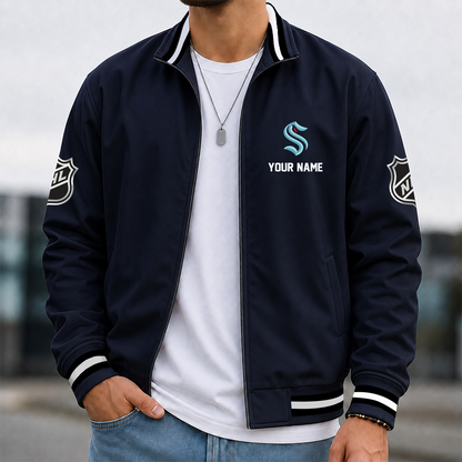 [SUPER SALE] NEW CUSTOMIZED NHL20 STK SEATTLE KRAKEN MULTICOLOR MEN'S CASUAL JACKET