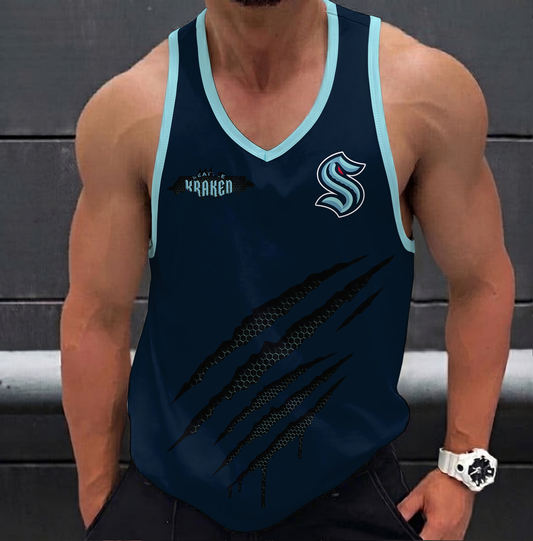 LIMITED EDITION - NEW CUSTOMIZED NHL20 STK SEATTLE KRAKEN UNISEX TANK TOP