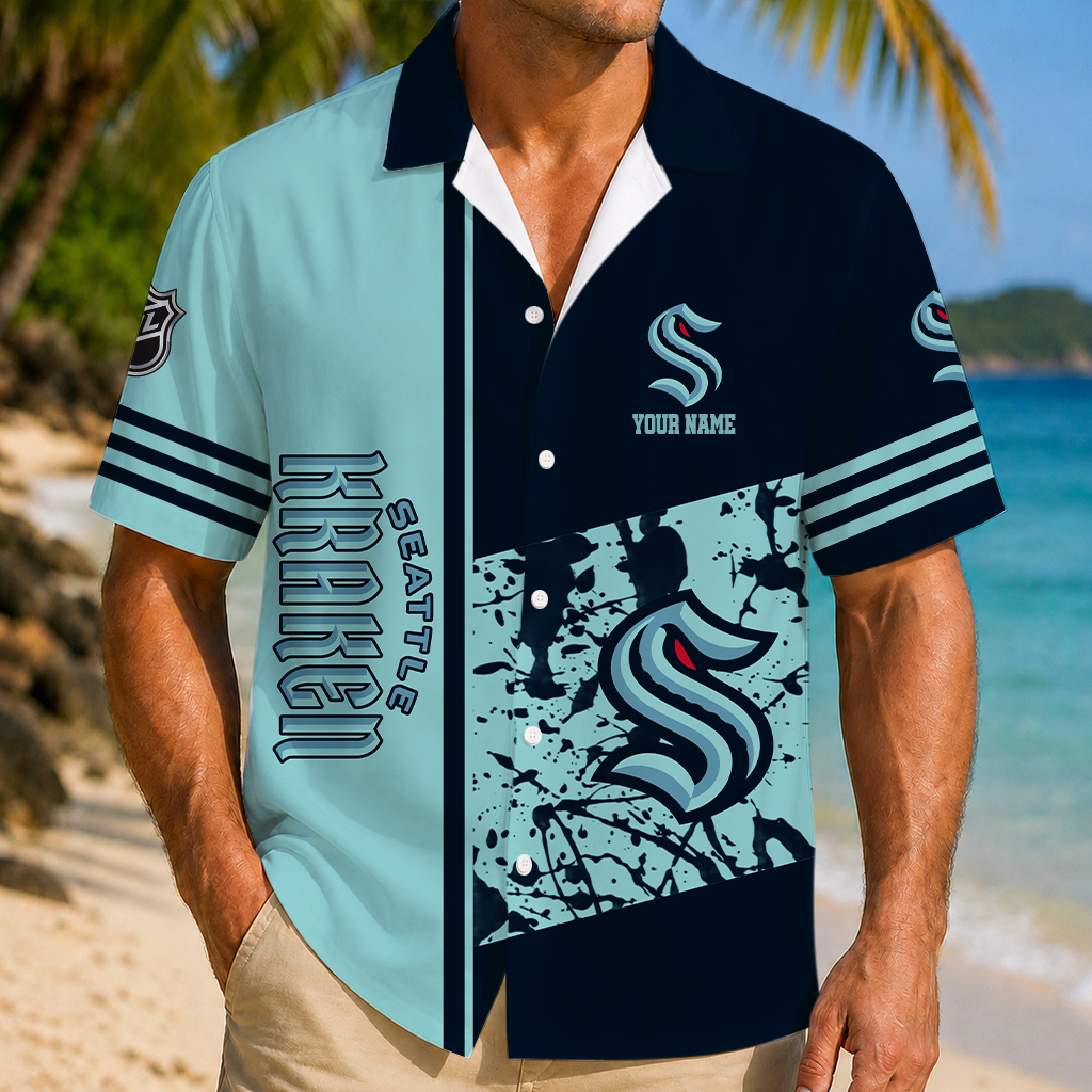 LIMITED EDITION - NEW CUSTOMIZED NHL20 STK SEATTLE KRAKEN UNISEX HAWAIIAN SHIRT