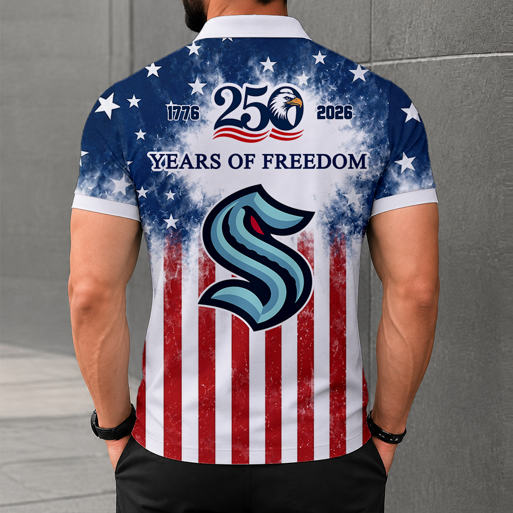 LIMITED EDITION - NEW CUSTOMIZED NHL20 STK SEATTLE KRAKEN POLO SHIRT, ZIP POLO SHIRT & T-SHIRTS