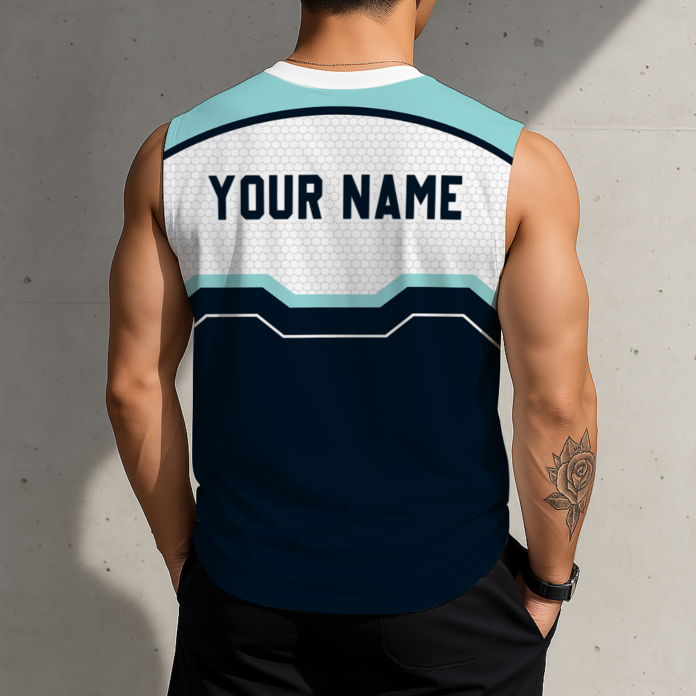 SPECIAL EDITION - NEW CUSTOMIZED NHL20 STK SEATTLE KRAKEN MEN'S GYM SHIRT