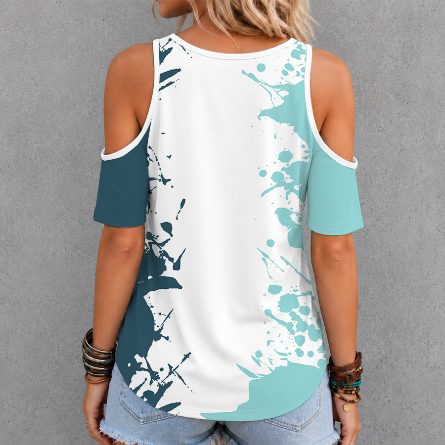 [SUPER SALE] NEW CUSTOMIZED NHL20 STK SEATTLE KRAKEN CRISS CROSS V-NECK TOP