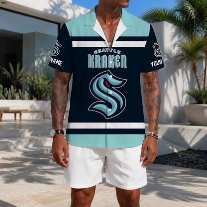 LIMITED EDITION - NEW CUSTOMIZED NHL20 STK SEATTLE KRAKEN UNISEX HAWAIIAN SHIRT