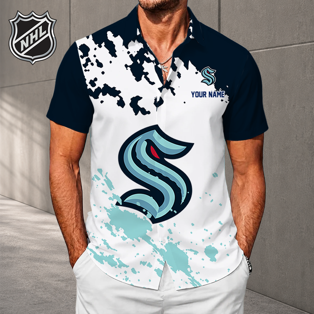 LIMITED EDITION - NEW CUSTOMIZED NHL20 STK SEATTLE KRAKEN UNISEX HAWAIIAN SHIRT