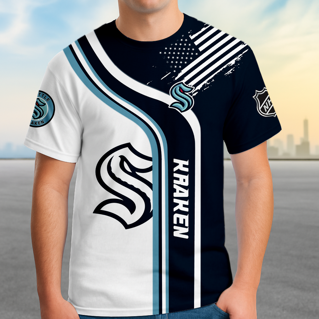 ELITE EDITION - NEW CUSTOMIZED NHL20 STK SEATTLE KRAKEN POLO SHIRT, ZIP POLO SHIRT & T-SHIRTS