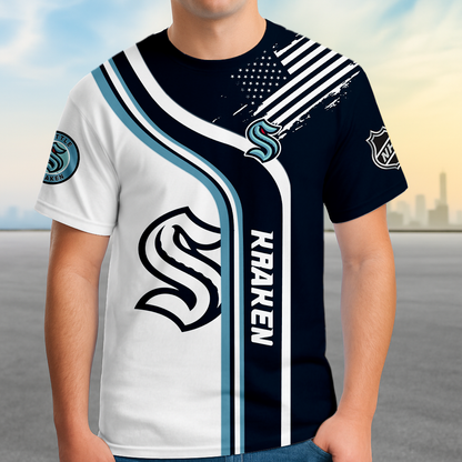 ELITE EDITION - NEW CUSTOMIZED NHL20 STK SEATTLE KRAKEN POLO SHIRT, ZIP POLO SHIRT & T-SHIRTS