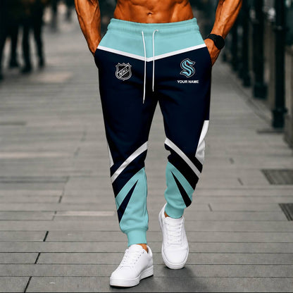 LIMITED EDITION - NEW CUSTOMIZED NHL20 STK SEATTLE KRAKEN UNISEX LONG PANTS