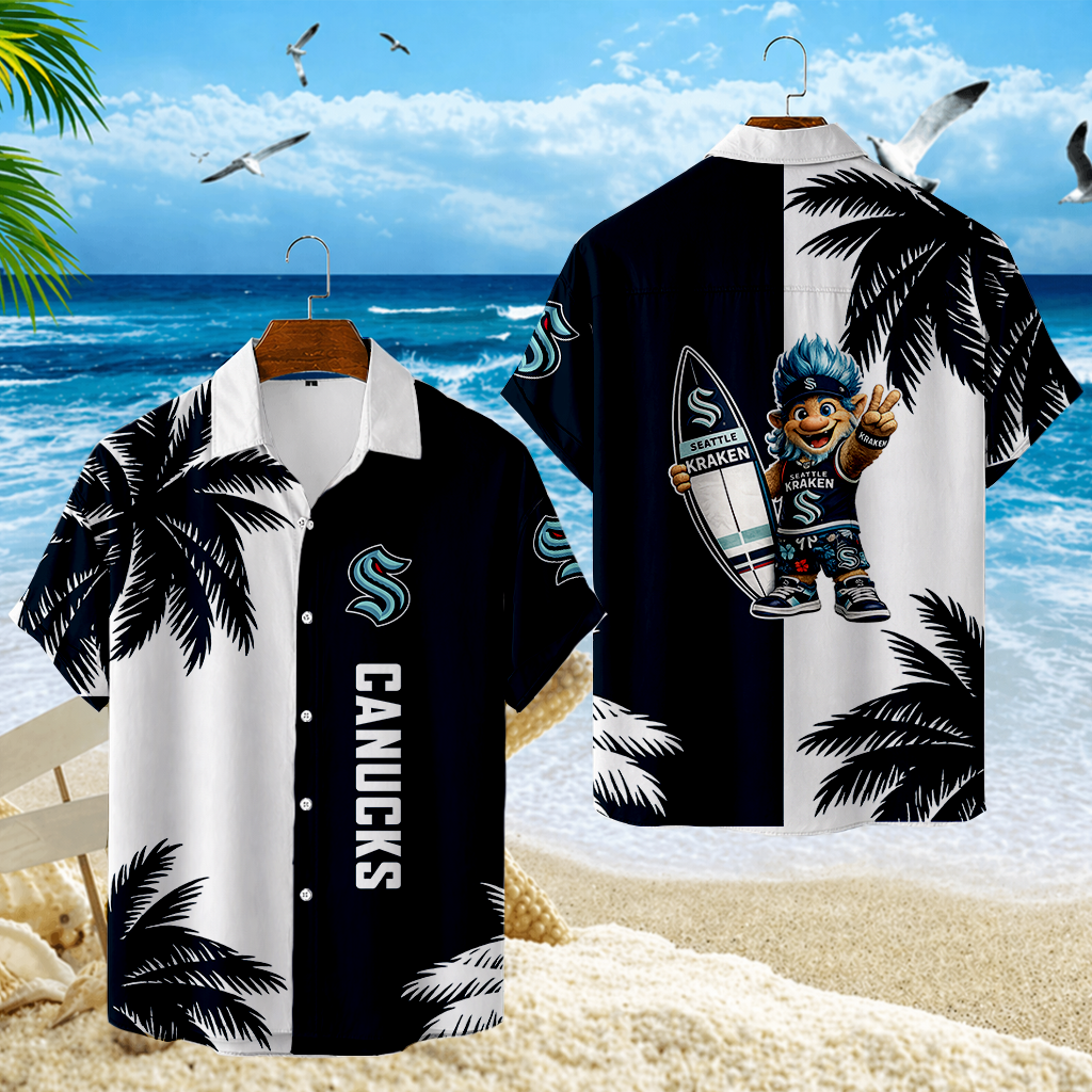 LIMITED EDITION - NEW CUSTOMIZED NHL20 STK SEATTLE KRAKEN UNISEX HAWAIIAN SHIRT