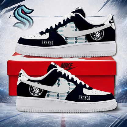 MEGA SALE - NEW CUSTOMIZED NHL20 SEATTLE KRAKEN AF1 SHOES